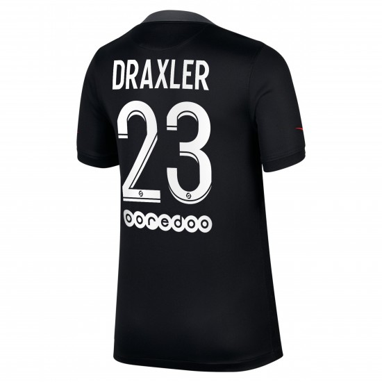 Camisola Paris Saint-Germain Julian Draxler 23 Equipamento Terceiro 2021-2022 Manga Curta